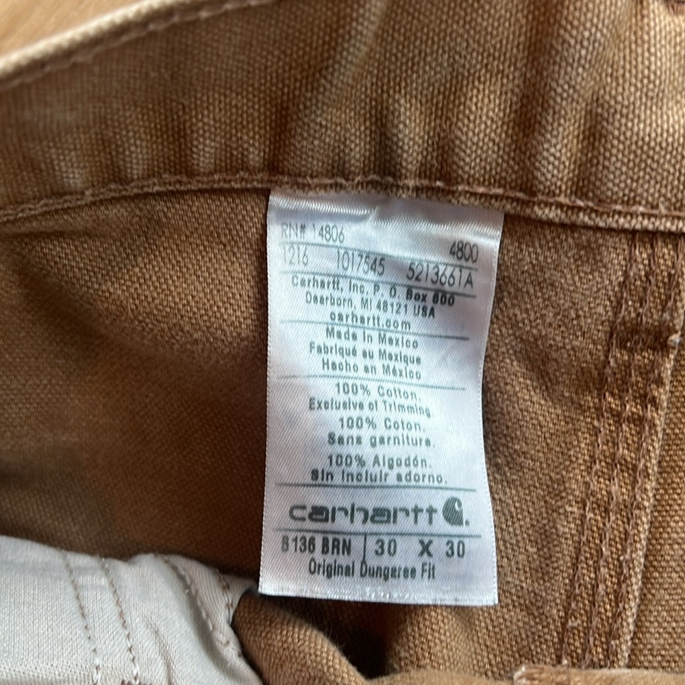 Carhartt Tan Utility Crop Pants - Picture 6 of 11